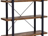 Sturdy 5-Tier Living Room Industrial Design Bookcase - Free Delivery Nationwide