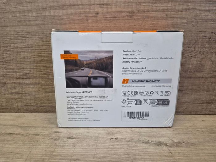 iZEEKER iD340 4-Channel Dash Cam, 4K
