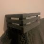 Small grey wooden planter Image 6