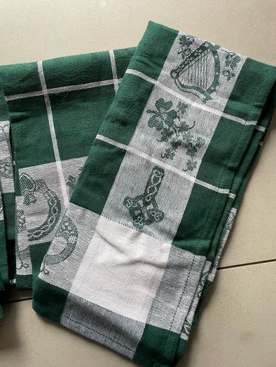 Irish tea towels from Irish Loom Linen Union fabric Brand new