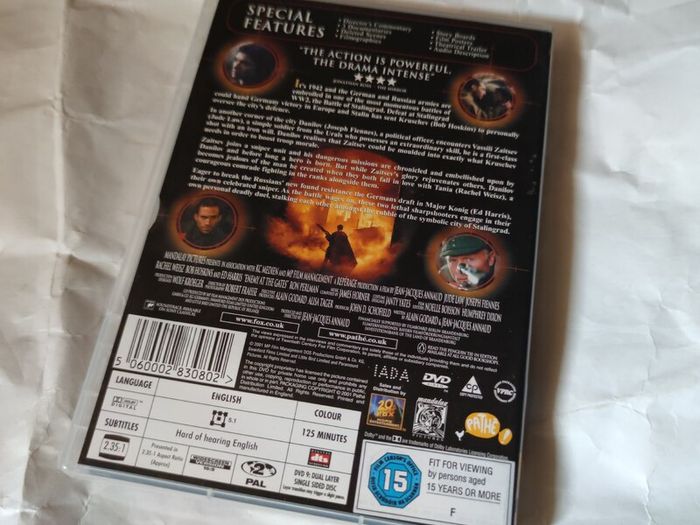 Enemy at the Gates Dvd
