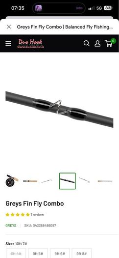Greys Fin Fly Combo 10ft7