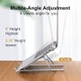 New Sale | Aluminum Adjustable Laptop Stand For Desk, Foldable Laptop Holder For Desk Image 7