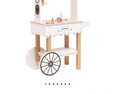 Wooden ice cream truck