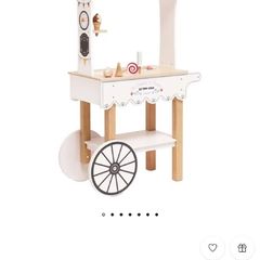 Wooden ice cream truck