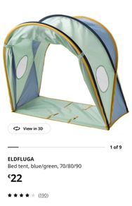 IKEA kids bed tent