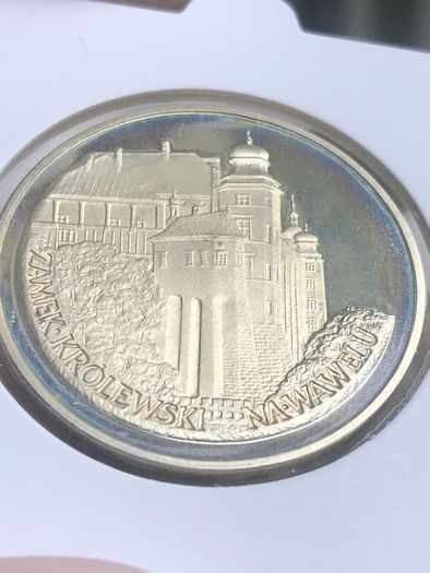 Silver 100 Zloty 1977.   Krakow Castle.post Included