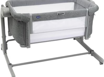 Chicco Next2Me Magic Co-Sleeper Crib (Cool Grey) - Great Condition in Travel Bag