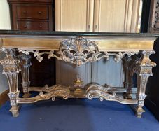 Marble Topped Gilt Console Table