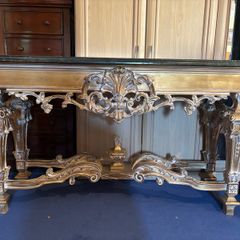 Marble Topped Gilt Console Table