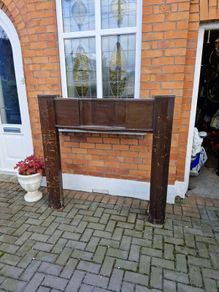 mahogany fireplace surround