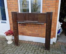 mahogany fireplace surround