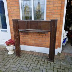 mahogany fireplace surround
