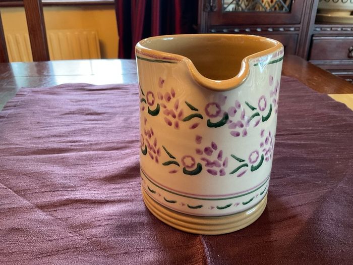 Nicholas Mosse lavender collection from Washington creek . Mugs, jugs , tea pot and platter .pricing the mug for  this ad