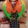 Love bird pendant with chain Image 2