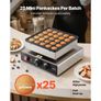 Mini Pancake Maker, 25PCS 43mm Diameter Dutch Muffin Waffle Baker, Non-stick Stainless Steel Poffertjes Grill, Commercial Electric Dorayaki Machine Image 6
