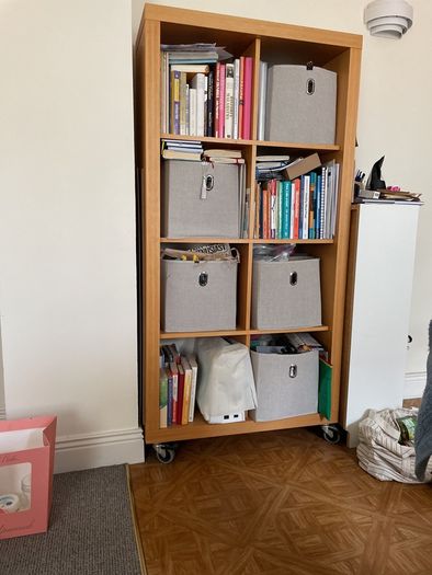 bookcase very sturdy on wheels
