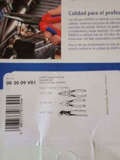 Knipex professional pliers Set