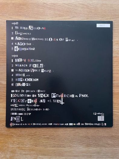 The Future Sound Of London - We Have Explosive - 12" Vinyl EP - 2021 RSD Limited Edition #0877 of 1500