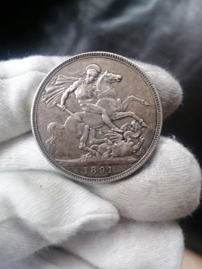 1891 Silver Crown Coin