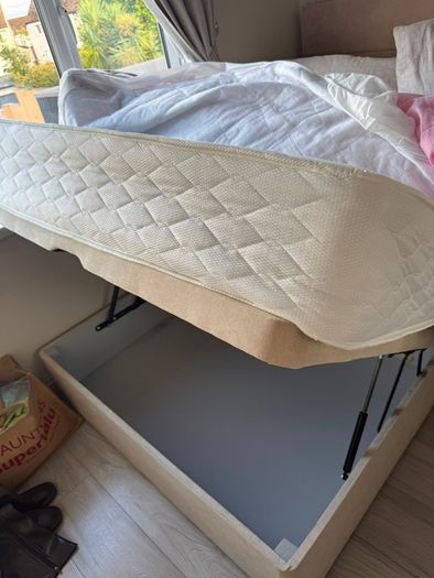 Small Double Ottoman Bed  Mattress &Headboard