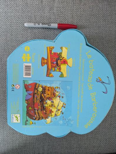 Jigsaw Djeco Barbarossa Pirate ship age 5+