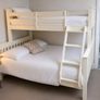 Bunk Bed - eZ Living Double Bed - Solid Cream Wood Image 2