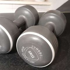 Pair of 5kg Body Sculpture Dumb Bells / Dumbbells