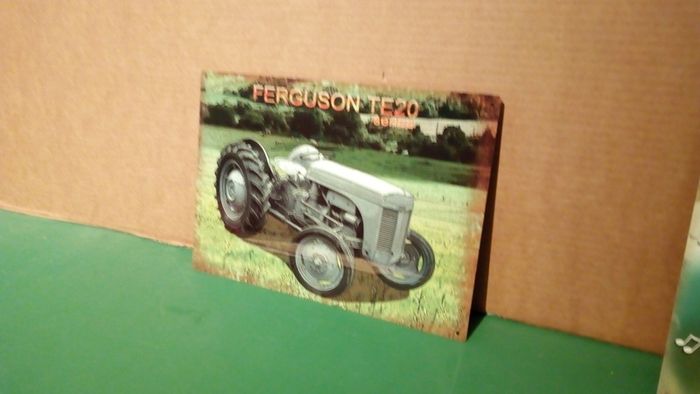 Ferguson TE 20 tin sign Grey Fergie metal sign