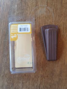 Basics Heavy-Duty Door Wedge, Brown