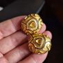Vintage Gold and Black Tone Earrings Image 4