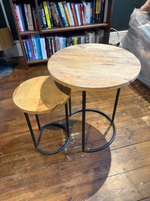 Helen James Considered Chevron Wood Tables