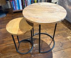 Helen James Considered Chevron Wood Tables