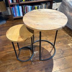 Helen James Considered Chevron Wood Tables