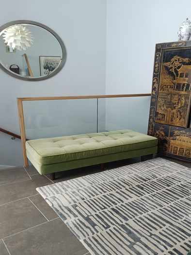 Footstools: green and grey see pics