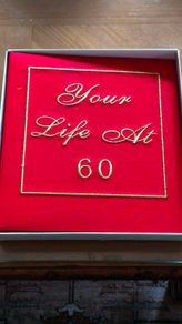 Your life at 60 Birthday big red photo album