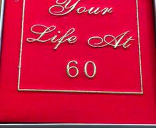 Your life at 60 Birthday big red photo album