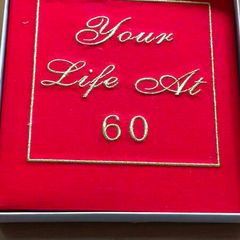 Your life at 60 Birthday big red photo album