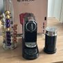 nespresso coffe machine, 6 months old as new, includes froth maker, and the coffee pod display Image 2