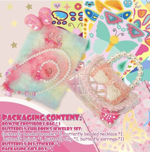 Butterfly handbag for little girls