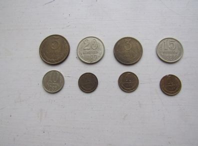 USSR Kopek coins 1982 to 1987