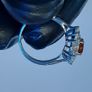 Citrine 0.7 ct Ring 925 Silver New Image 3
