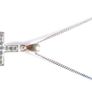 Vintage Sterling Silver 925 Cross  Cubic Zirconia Pendant and Chain length 16" / 4,90g Image 3