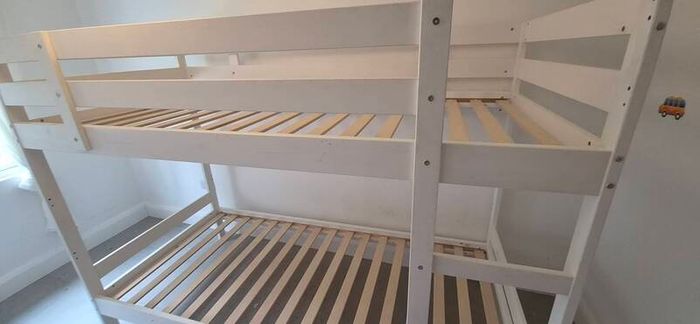 IKEA MYDAL White Wooden Bunk Bed