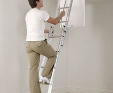 Attic ladders aluminium supplied & fitted sale price