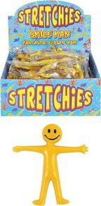 10 x Stretchy Smile Men Yellow Stretch Stretchies Kids Party Favour Loot Bag Filler Lucky Dip for Boys and Girls