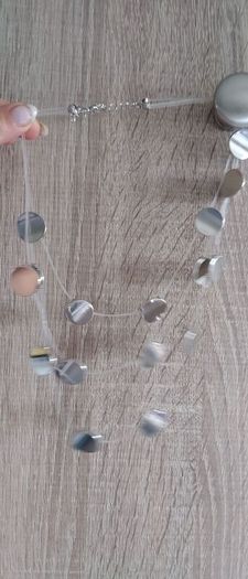 Beautiful  3 layer necklace silver metal zinc alloys