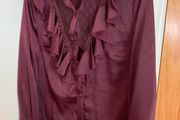 New Elli White Satin Blouse