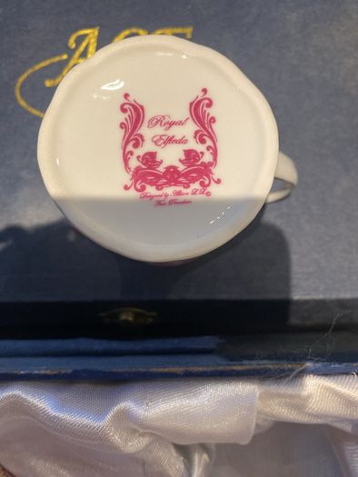 Vintage Porcelain small teapot sugar bowl and creamer set .       porcelain