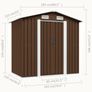 Garden Storage Shed 204x132x186hed Image 8
